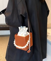 パール 巾着 コスメ ショルダーバッグ cula1429