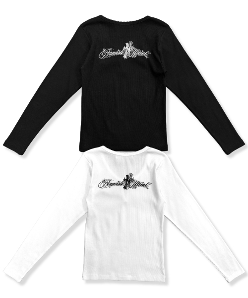 DAMISH(ダミシュ)の「メタルクロスシンボルヘンリーネック_ホワイト(Tシャツ/カットソー・レディース・ホワイト・FREE)」の6枚目の写真