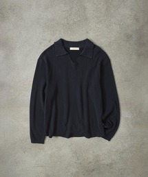 PUBLIC TOKYO | アゼニットスキッパーポロ　/ウォッシャブル/ニット/セーター(ニット/セーター)
