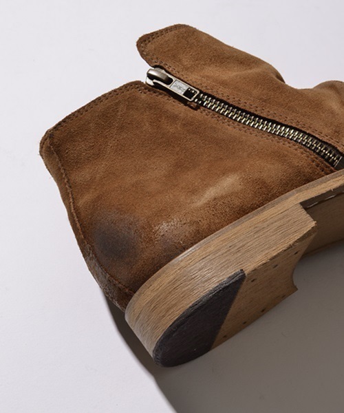 SHIPS JET BLUE(シップスジェットブルー)の「SHIPS JET BLUE(シップス ジェットブルー): サイドジップ ミドルカットブーツ ■(ブーツ・メンズ・ブラック/ブラウン・43/41/42/40)」の13枚目の写真