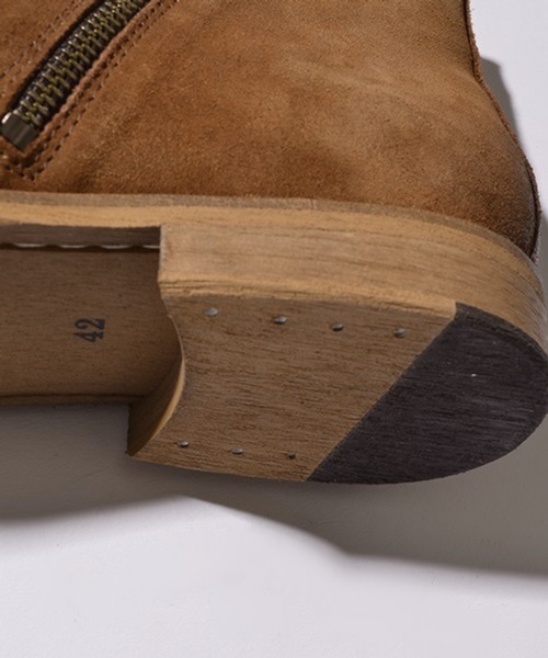 SHIPS JET BLUE(シップスジェットブルー)の「SHIPS JET BLUE(シップス ジェットブルー): サイドジップ ミドルカットブーツ ■(ブーツ・メンズ・ブラック/ブラウン・43/41/42/40)」の8枚目の写真