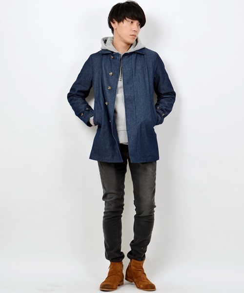 SHIPS JET BLUE(シップスジェットブルー)の「SHIPS JET BLUE(シップス ジェットブルー): サイドジップ ミドルカットブーツ ■(ブーツ・メンズ・ブラック/ブラウン・43/41/42/40)」の21枚目の写真