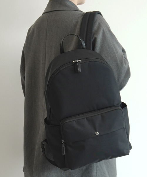 MACKINTOSH PHILOSOPHY（ﾏｯｷﾝﾄｯｼｭ ﾌｨﾛｿﾌｨｰ）の「リュックサック マッキントッシュ6W06 14L ボトルホルダー 19135（バックパック/リュック・メンズ・グレー/ブラック・FREE）」の5枚目の写真