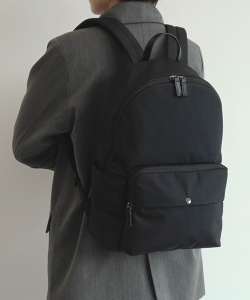MACKINTOSH PHILOSOPHY（ﾏｯｷﾝﾄｯｼｭ ﾌｨﾛｿﾌｨｰ）の「リュックサック マッキントッシュ6W06 14L ボトルホルダー 19135（バックパック/リュック・メンズ・グレー/ブラック・FREE）」の7枚目の写真