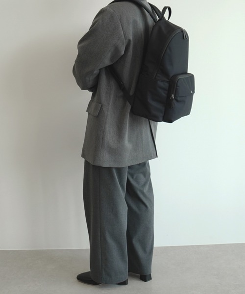 MACKINTOSH PHILOSOPHY（ﾏｯｷﾝﾄｯｼｭ ﾌｨﾛｿﾌｨｰ）の「リュックサック マッキントッシュ6W06 14L ボトルホルダー 19135（バックパック/リュック・メンズ・グレー/ブラック・FREE）」の8枚目の写真