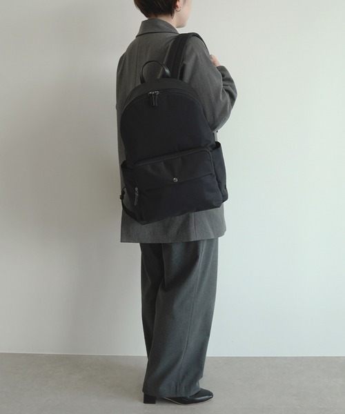 MACKINTOSH PHILOSOPHY（ﾏｯｷﾝﾄｯｼｭ ﾌｨﾛｿﾌｨｰ）の「リュックサック マッキントッシュ6W06 14L ボトルホルダー 19135（バックパック/リュック・メンズ・グレー/ブラック・FREE）」の9枚目の写真