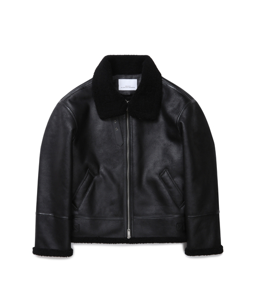 CONNECT KINLOCH(コネクトキンロック)の「ハイネックラインムートンジャケット(ブラック)(ムートンコート・メンズ・その他・MEDIUM/LARGE/X-LARGE)」の1枚目の写真