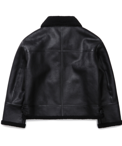 CONNECT KINLOCH(コネクトキンロック)の「ハイネックラインムートンジャケット(ブラック)(ムートンコート・メンズ・その他・MEDIUM/LARGE/X-LARGE)」の2枚目の写真