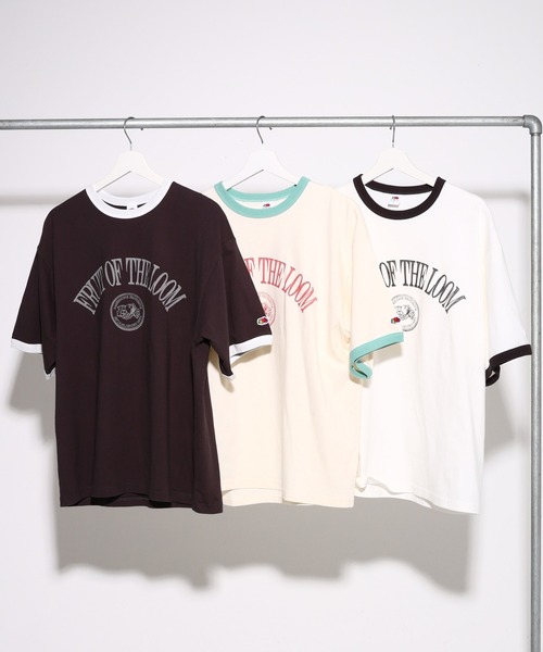 FRUIT OF THE LOOM(フルーツオブザルーム)の「【FRUIT OF THE LOOM】19/-スラブ天竺Tシャツ2 / フルーツオブザルーム 半袖 メッセージTシャツ(Tシャツ/カットソー・メンズ・アイボリー/ホワイト/チャコールグレー・S/M/L)」の11枚目の写真