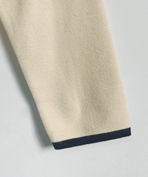 ONEP STAR(ワンピスター)の「配色トリムカーディガン(カーディガン/ボレロ・レディース・ブラック/ベージュ・FREE)」の14枚目の写真