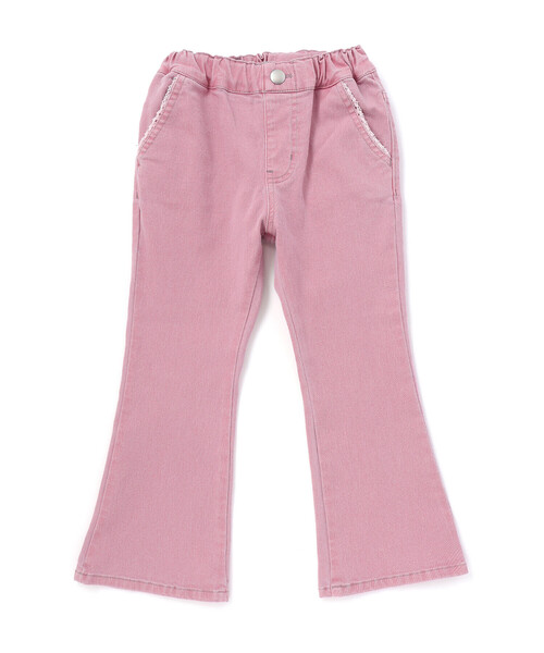 BeBe（ベベ）の「ジョグデニムフレアロングパンツ（デニムパンツ・キッズ・ピンク/ブルー・140cm/130cm/150cm/120cm/110cm）」の12枚目の写真