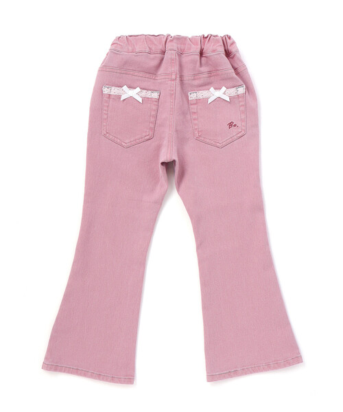 BeBe（ベベ）の「ジョグデニムフレアロングパンツ（デニムパンツ・キッズ・ピンク/ブルー・140cm/130cm/150cm/120cm/110cm）」の13枚目の写真