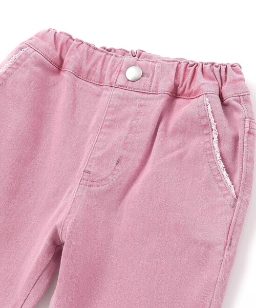 BeBe（ベベ）の「ジョグデニムフレアロングパンツ（デニムパンツ・キッズ・ピンク/ブルー・140cm/130cm/150cm/120cm/110cm）」の14枚目の写真