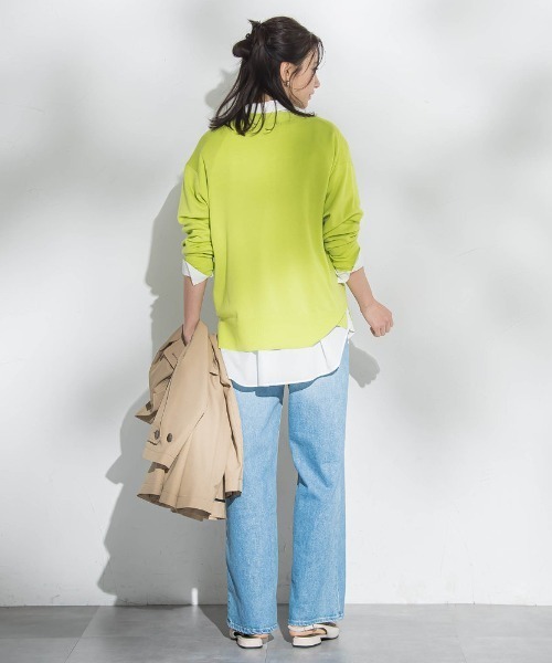 LAUTREAMONT（ロートレアモン）の「Brisbane Vネックカーディガン≪洗える≫（カーディガン/ボレロ・レディース・ブラック/グリーン系その他/ベージュ/オフホワイト・9号）」の7枚目の写真