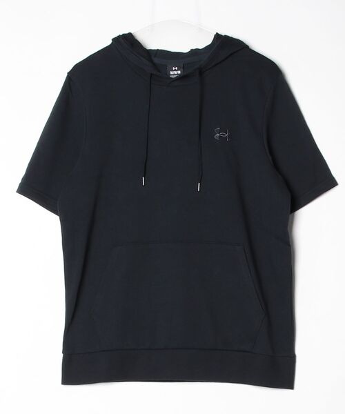 UNDER ARMOUR（アンダーアーマー）の「アンダーアーマー  UAライバル ライトウエイト テリー ショートスリーブ フーディー（パーカー・メンズ・ブラック/グレー・LL/M/S/3L/L）」の11枚目の写真