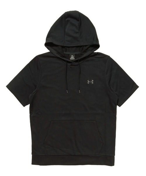 UNDER ARMOUR（アンダーアーマー）の「アンダーアーマー  UAライバル ライトウエイト テリー ショートスリーブ フーディー（パーカー・メンズ・ブラック/グレー・LL/M/S/3L/L）」の9枚目の写真