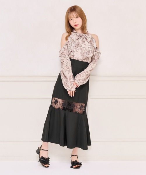 apres jour(アプレジュール)の「レース切り替えマーメイドスカート(スカート・レディース・ピンクベージュ/ブラック系その他/ブラック/ブラウン系その他2・SMALL/MEDIUM/X-LARGE)」の7枚目の写真