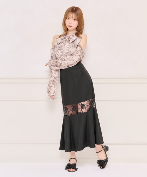 apres jour(アプレジュール)の「レース切り替えマーメイドスカート(スカート・レディース・ピンクベージュ/ブラック系その他/ブラック/ブラウン系その他2・SMALL/MEDIUM/X-LARGE)」の8枚目の写真