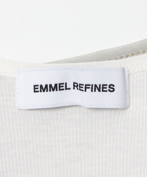 EMMEL REFINES(エメルリファインズ)の「<EMMEL REFINES>EM フリルギャザー チュールレイヤー ノースリーブ(Tシャツ/カットソー・レディース・ライトグレー/クリーム・FREE)」の17枚目の写真