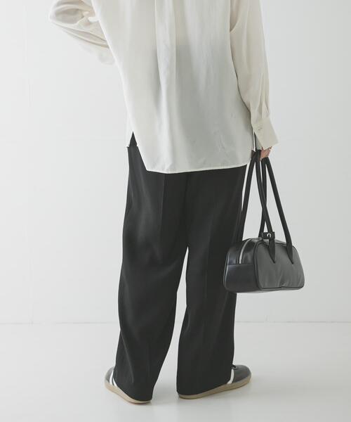 URBAN RESEARCH（アーバンリサーチ）の「ダブルクロスキュプラパンツ（その他パンツ・レディース・ブラウン/ブラック/ネイビー・42/38/40/36）」の4枚目の写真