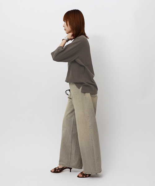 journal standard L'essage（ジャーナルスタンダードレサージュ）の「【GOOD ROCK SPEED / グッドロックスピード】26ORG002W ラグランT（Tシャツ/カットソー・レディース・ブラウン・FREE）」の3枚目の写真