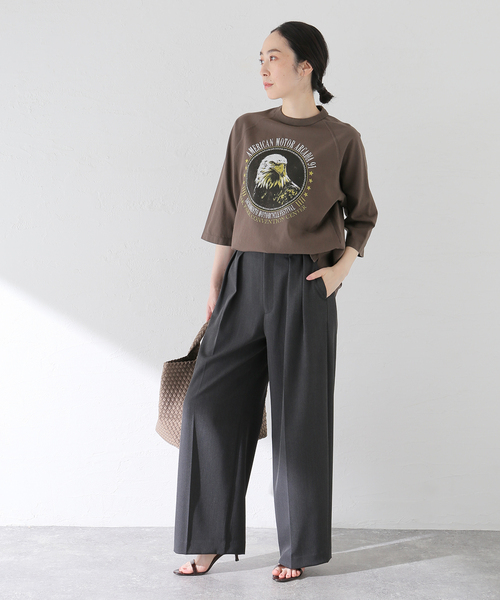 journal standard L'essage（ジャーナルスタンダードレサージュ）の「【GOOD ROCK SPEED / グッドロックスピード】26ORG002W ラグランT（Tシャツ/カットソー・レディース・ブラウン・FREE）」の8枚目の写真