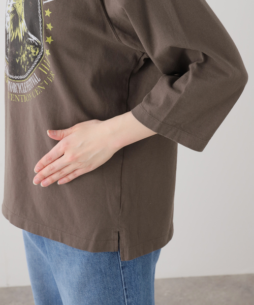 journal standard L'essage（ジャーナルスタンダードレサージュ）の「【GOOD ROCK SPEED / グッドロックスピード】26ORG002W ラグランT（Tシャツ/カットソー・レディース・ブラウン・FREE）」の15枚目の写真