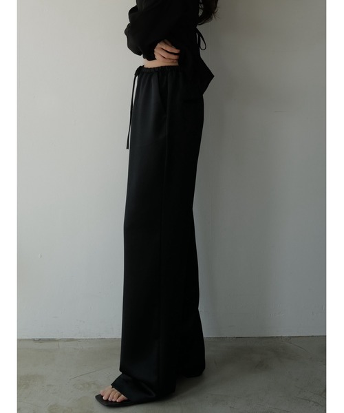 celon（セロン）の「fluid satin pants（その他パンツ・レディース・ブラック・FREE）」の3枚目の写真