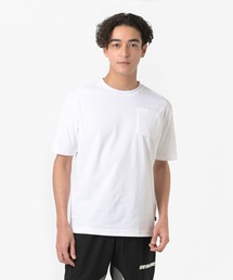 コットンライク 胸PK ショートスリーブシャツ