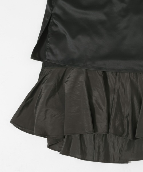 mysty woman（ミスティウーマン）の「フリルティアードスカート 666533（スカート・レディース・ベージュ/ブラック/オフホワイト・FREE）」の19枚目の写真