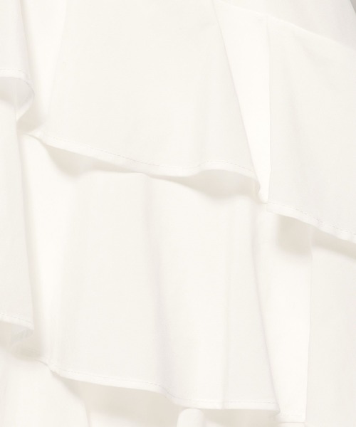 mysty woman（ミスティウーマン）の「フリルティアードスカート 666533（スカート・レディース・ベージュ/ブラック/オフホワイト・FREE）」の20枚目の写真