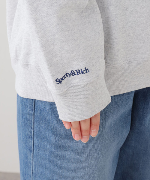 journal standard L'essage（ジャーナルスタンダードレサージュ）の「【SPORTY&RICH】Heritage Yankees Serif Crewneck：スウェット（スウェット・レディース・チャコールグレー・SMALL）」の6枚目の写真