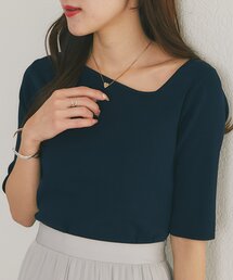 セール】クールタッチUV総針5分袖ニット（ニット/セーター）｜La