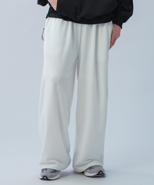 +phenix(プラスフェニックス)の「+phenix(プラスフェニックス) TECH SWEAT WIDE PANTS / テック スウェット ワイドパンツ(スウェットパンツ・メンズ・ブラック/ホワイト/チャコール・M/XL/L)」の6枚目の写真