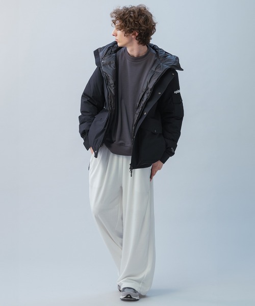 +phenix(プラスフェニックス)の「+phenix(プラスフェニックス) TECH SWEAT WIDE PANTS / テック スウェット ワイドパンツ(スウェットパンツ・メンズ・ブラック/ホワイト/チャコール・M/XL/L)」の10枚目の写真