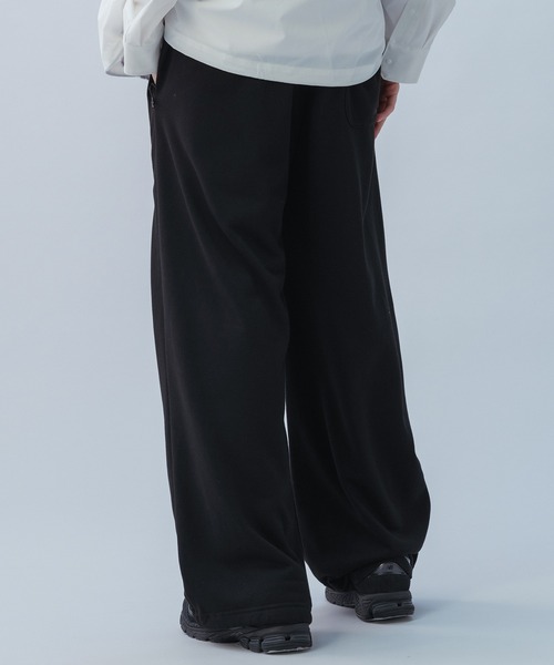 +phenix(プラスフェニックス)の「+phenix(プラスフェニックス) TECH SWEAT WIDE PANTS / テック スウェット ワイドパンツ(スウェットパンツ・メンズ・ブラック/ホワイト/チャコール・M/XL/L)」の15枚目の写真