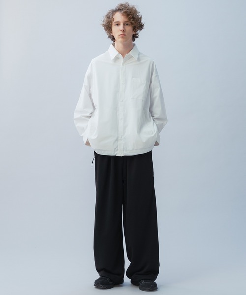 +phenix(プラスフェニックス)の「+phenix(プラスフェニックス) TECH SWEAT WIDE PANTS / テック スウェット ワイドパンツ(スウェットパンツ・メンズ・ブラック/ホワイト/チャコール・M/XL/L)」の17枚目の写真