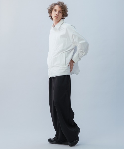 +phenix(プラスフェニックス)の「+phenix(プラスフェニックス) TECH SWEAT WIDE PANTS / テック スウェット ワイドパンツ(スウェットパンツ・メンズ・ブラック/ホワイト/チャコール・M/XL/L)」の18枚目の写真