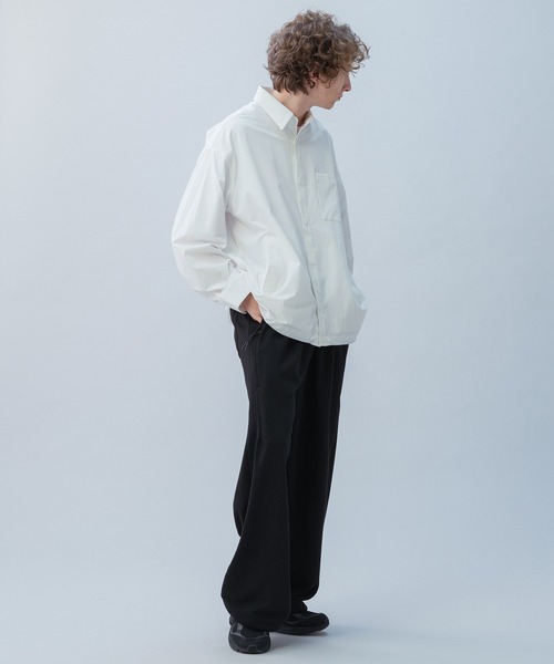 +phenix(プラスフェニックス)の「+phenix(プラスフェニックス) TECH SWEAT WIDE PANTS / テック スウェット ワイドパンツ(スウェットパンツ・メンズ・ブラック/ホワイト/チャコール・M/XL/L)」の20枚目の写真