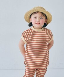 p.premier | 先染めボーダーワッフルトップス(Tシャツ/カットソー)