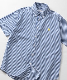 【18】〔U.S.POLO ASSN/ユーエスポロアッスン〕ブロード ワンポイントロゴ 半袖ボタンダウン シャツ