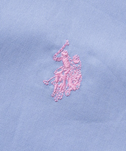 U.S. POLO ASSN.(ユーエスポロアッスン)の「【18】〔U.S.POLO ASSN/ユーエスポロアッスン〕ブロード ワンポイントロゴ 半袖ボタンダウン シャツ(シャツ/ブラウス・メンズ・インディゴブルー/ネイビー/ライトブルー/ブラック/ホワイト・MEDIUM/X-LARGE/LARGE)」の6枚目の写真