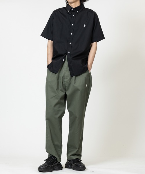 U.S. POLO ASSN.(ユーエスポロアッスン)の「【18】〔U.S.POLO ASSN/ユーエスポロアッスン〕ブロード ワンポイントロゴ 半袖ボタンダウン シャツ(シャツ/ブラウス・メンズ・インディゴブルー/ネイビー/ライトブルー/ブラック/ホワイト・MEDIUM/X-LARGE/LARGE)」の21枚目の写真