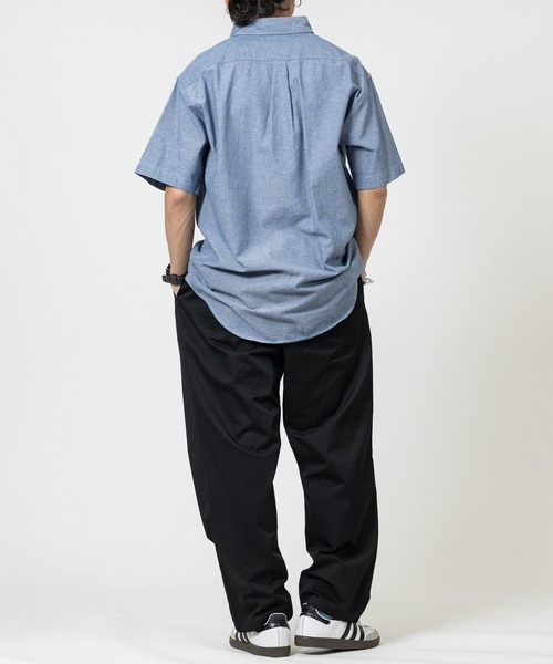 U.S. POLO ASSN.(ユーエスポロアッスン)の「【18】〔U.S.POLO ASSN/ユーエスポロアッスン〕ブロード ワンポイントロゴ 半袖ボタンダウン シャツ(シャツ/ブラウス・メンズ・インディゴブルー/ネイビー/ライトブルー/ブラック/ホワイト・MEDIUM/X-LARGE/LARGE)」の19枚目の写真