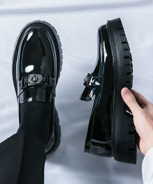 CALIFORNIA OUTFITTERS（カリフォルニア アウトフィッターズ）の「C 2C91-NK 厚底 ビットローファー ボリュームソール シューズ（ローファー・メンズ・ブラック・40/42/44）」の2枚目の写真