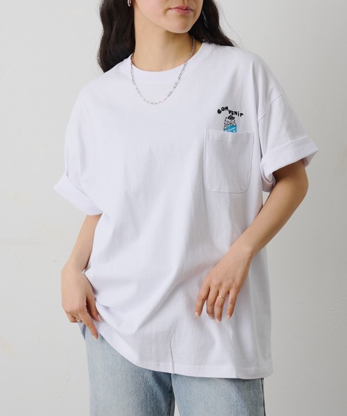 COLONY 2139(コロニートゥーワンスリーナイン)の「ConVenir / キャラクターポケットTEE(Tシャツ/カットソー・メンズ・ホワイト/ブラック/グレー・LARGE/MEDIUM)」の7枚目の写真