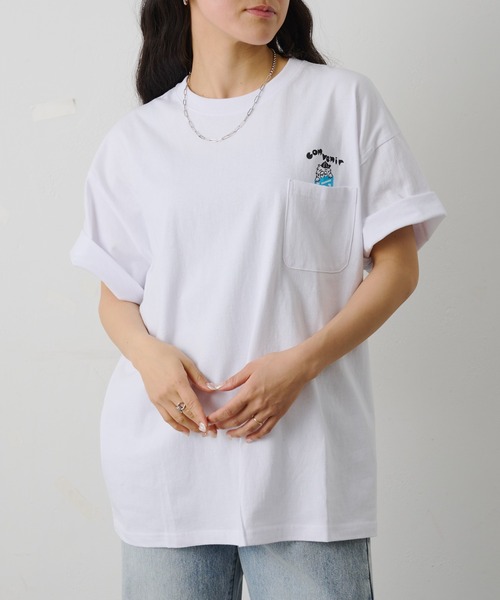 COLONY 2139(コロニートゥーワンスリーナイン)の「ConVenir / キャラクターポケットTEE(Tシャツ/カットソー・メンズ・ホワイト/ブラック/グレー・LARGE/MEDIUM)」の4枚目の写真