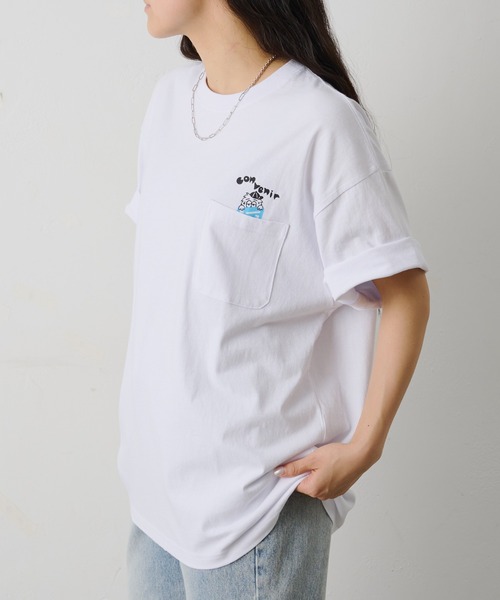 COLONY 2139(コロニートゥーワンスリーナイン)の「ConVenir / キャラクターポケットTEE(Tシャツ/カットソー・メンズ・ホワイト/ブラック/グレー・LARGE/MEDIUM)」の5枚目の写真