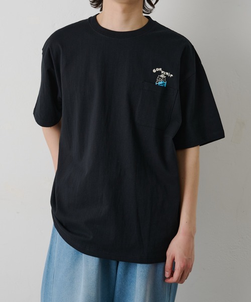 COLONY 2139(コロニートゥーワンスリーナイン)の「ConVenir / キャラクターポケットTEE(Tシャツ/カットソー・メンズ・ホワイト/ブラック/グレー・LARGE/MEDIUM)」の13枚目の写真