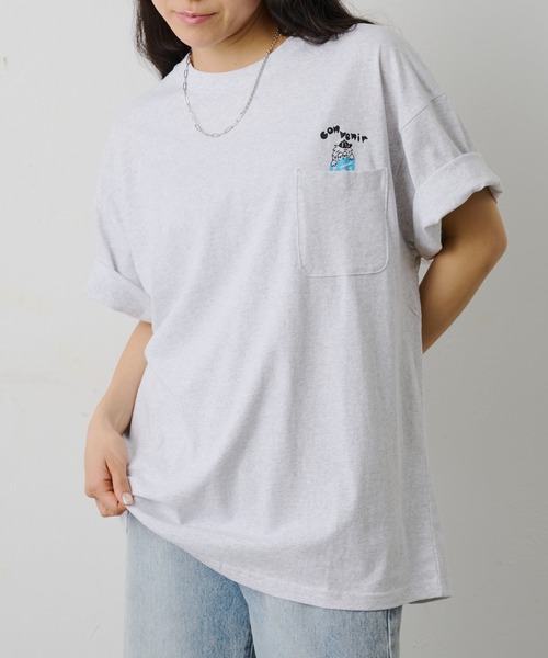 COLONY 2139(コロニートゥーワンスリーナイン)の「ConVenir / キャラクターポケットTEE(Tシャツ/カットソー・メンズ・ホワイト/ブラック/グレー・LARGE/MEDIUM)」の18枚目の写真